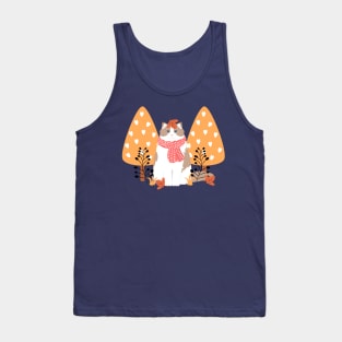 Cute Ragdoll Cat in Autumn Tank Top